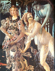 Detail of Botticellis Primavera