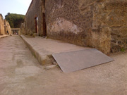 One of the ramps for the disabled in Pompeii